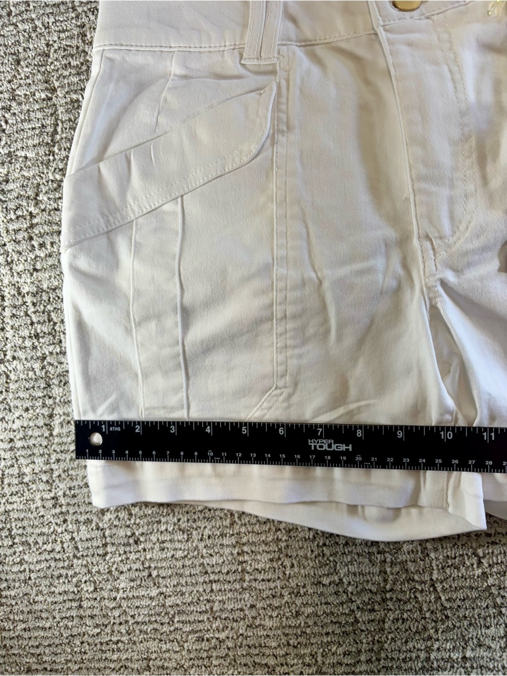 NWT Democracy Ab-solution Women’s Size 6 White High Rise Utility Shorts - Picture 9 of 12